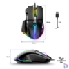 Kép 8/10 - Spirit of Gamer Egér - PRO-M5 RGB (Optikai, 12800DPI, 1000Hz, 8 gomb, harisnyázott kábel, fekete)