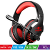 Kép 2/9 - Spirit of Gamer Fejhallgató - PRO-H3 Red (MultiPlatform, mikrofon, 3.5mm jack, hangerőszabályzó, 2m kábel, narancssárga)