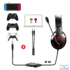 Kép 5/9 - Spirit of Gamer Fejhallgató - PRO-H3 Red (MultiPlatform, mikrofon, 3.5mm jack, hangerőszabályzó, 2m kábel, piros)