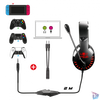 Kép 4/9 - Spirit of Gamer Fejhallgató - PRO-H3 Red (MultiPlatform, mikrofon, 3.5mm jack, hangerőszabályzó, 2m kábel, narancssárga)