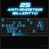 Kép 4/10 - Spirit of Gamer Billentyűzet Vezeték nélküli - ELITE K70 (TKL, 85 gomb,, RGB LED,USB, anti-ghost, fekete, magyar)