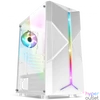 Kép 1/9 - Spirit of Gamer Számítógépház - CLONE 3 White (fekete, ablakos, 2x12cm ventilátor, alsó táp,  ATX, 1xUSB3.0, 2xUSB2.0)