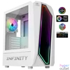 Kép 10/13 - Spirit of Gamer Számítógépház - INFINITY White (fekete, ablakos, 2x12cm ventilátor, alsó táp,  ATX, 1xUSB3.0, 2xUSB2.0)