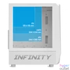 Kép 11/13 - Spirit of Gamer Számítógépház - INFINITY White (fekete, ablakos, 2x12cm ventilátor, alsó táp,  ATX, 1xUSB3.0, 2xUSB2.0)