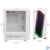 Kép 13/13 - Spirit of Gamer Számítógépház - INFINITY White (fekete, ablakos, 2x12cm ventilátor, alsó táp,  ATX, 1xUSB3.0, 2xUSB2.0)