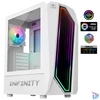 Kép 2/13 - Spirit of Gamer Számítógépház - INFINITY White (fekete, ablakos, 2x12cm ventilátor, alsó táp,  ATX, 1xUSB3.0, 2xUSB2.0)