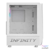 Kép 5/13 - Spirit of Gamer Számítógépház - INFINITY White (fekete, ablakos, 2x12cm ventilátor, alsó táp,  ATX, 1xUSB3.0, 2xUSB2.0)