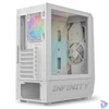 Kép 6/13 - Spirit of Gamer Számítógépház - INFINITY White (fekete, ablakos, 2x12cm ventilátor, alsó táp,  ATX, 1xUSB3.0, 2xUSB2.0)