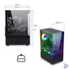 Kép 9/9 - Spirit of Gamer Számítógépház - SPECTRA Black (fekete, ablakos, 3x12cm ventilátor, alsó táp,  ATX, 1xUSB3.0, 2xUSB2.0)
