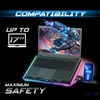 Kép 7/9 - Spirit of Gamer Notebook Hűtőpad 17"-ig - AIRBLADE 1300 RGB (25,8dB; max. 169 m3/h; 10x6cm+3x8cm, RGB LED, 2xUSB2.0)