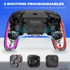 Kép 7/9 - Spirit of Gamer Gamepad Vezeték Nélküli - NEON BT RGB (PC/PS3/PS4/iOS/Android, Bluetooth, RGB, átlátszó)