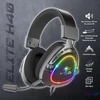 Kép 10/16 - Spirit of Gamer Fejhallgató - ELITE H40 Black (MultiPlatform, RGB, 3.5mm Jack, mikrofon, hangerőszabályzó, nagy-párnás)
