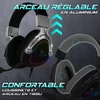 Kép 16/16 - Spirit of Gamer Fejhallgató - ELITE H40 Black (MultiPlatform, RGB, 3.5mm Jack, mikrofon, hangerőszabályzó, nagy-párnás)