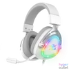 Kép 1/9 - Spirit of Gamer Fejhallgató - ELITE H40 White (MultiPlatform, RGB, 3.5mm Jack, mikrofon, hangerőszabályzó, nagy-párnás)