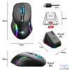 Kép 3/11 - Spirit of Gamer Egér Vezeték nélküli  - ELITE-M50 Black (Optikai, 8000DPI, 1000Hz, 6 programozható gomb, RGB, fekete)