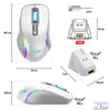Kép 8/11 - Spirit of Gamer Egér Vezeték nélküli  - ELITE-M50 White (Optikai, 8000DPI, 1000Hz, 6 programozható gomb, RGB, fehér)