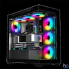 Kép 1/13 - Spirit of Gamer Számítógépház - SPARK Black (fekete, ablakos, 6x12cm ventilátor, alsó táp,  ATX, 2xUSB3.0, 1xUSB-C)