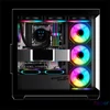 Kép 6/13 - Spirit of Gamer Számítógépház - SPARK Black (fekete, ablakos, 6x12cm ventilátor, alsó táp,  ATX, 2xUSB3.0, 1xUSB-C)