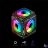 Kép 9/13 - Spirit of Gamer Számítógépház - SPARK Black (fekete, ablakos, 6x12cm ventilátor, alsó táp,  ATX, 2xUSB3.0, 1xUSB-C)