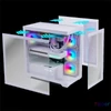 Kép 7/13 - Spirit of Gamer Számítógépház - SPARK Arctic (fehér, ablakos, 6x12cm ventilátor, alsó táp,  ATX, 2xUSB3.0, 1xUSB-C)
