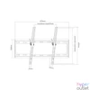 Kép 1/2 - SUNNE (37-70-ET) TV fali konzol dönthető 37"-70", faltáv: 25mm