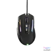 Kép 1/15 - The G-Lab Gamer Egér - KULT NITRO ATOM (4800 DPI, 9 gomb, makro, 1,8m kábel, RGB LED, fekete)