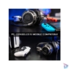 Kép 6/9 - The G-Lab Fejhallgató - KORP 200G (mikrofon,USB, 3,5mm Jack, 2,4m harisnyázott kábel, hangerőszabályzó, LED,nagy-párnás)