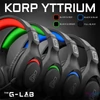 Kép 3/8 - The G-Lab Fejhallgató - KORP  YTTRIUM (mikrofon, 3,5 Jack, hangerőszabályzó, nagy-párnás, RGB, fekete)