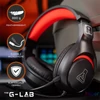 Kép 6/8 - The G-Lab Fejhallgató - KORP  YTTRIUM (mikrofon, 3,5 Jack, hangerőszabályzó, nagy-párnás, RGB, fekete)