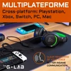 Kép 8/8 - The G-Lab Fejhallgató - KORP  YTTRIUM (mikrofon, 3,5 Jack, hangerőszabályzó, nagy-párnás, RGB, fekete)