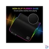 Kép 2/6 - The G-Lab Egérpad - PAD RUBIDIUM (800x300x3mm; fekete, extra USB, vízálló, RGB LED)