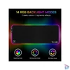 Kép 3/6 - The G-Lab Egérpad - PAD RUBIDIUM (800x300x3mm; fekete, extra USB, vízálló, RGB LED)