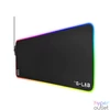 Kép 1/6 - The G-Lab Egérpad - PAD RUBIDIUM (800x300x3mm; fekete, extra USB, vízálló, RGB LED)