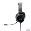 Kép 4/6 - The G-Lab Fejhallgató - KORP RADIUM BLACK (mikrofon,USB, 3,5mm Jack, hangerőszabályzó, LED,nagy-párnás)