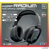 Kép 6/6 - The G-Lab Fejhallgató - KORP RADIUM BLACK (mikrofon,USB, 3,5mm Jack, hangerőszabályzó, LED,nagy-párnás)