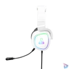 Kép 3/4 - The G-Lab Fejhallgató - KORP RADIUM WHITE (mikrofon,USB, 3,5mm Jack, hangerőszabályzó, LED,nagy-párnás)