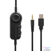 Kép 4/4 - The G-Lab Fejhallgató - KORP RADIUM WHITE (mikrofon,USB, 3,5mm Jack, hangerőszabályzó, LED,nagy-párnás)