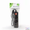 Kép 2/3 - Gembird Tápkábel elosztó - EG-PSU3-01 (Szünetmentes tápkábel elosztó, IEC-320-C14, fekete, 60cm)