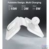 Kép 2/4 - Choetech 3-1 hajtogatható, wireless, fehér, töltő