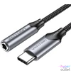 Kép 1/3 - Vention USB-C/M -> 3.5mm/F , (fülhallgató, alu,szürke), 1m, kábel