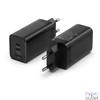 Kép 3/5 - Vention USB-C+C+A (65W/30W/30W,  3-portos, fekete), töltő