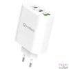 Kép 2/4 - Hálózati töltő adapter gyorstöltő funkcióval 100W, Fehér