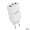 Kép 2/3 - Hálózati töltő adapter gyorstöltő funkcióval 65W, Fehér