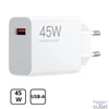 Kép 2/3 - Xiaomi 45W hálózati gyorstöltő, USB-A, fehér BHR07SLEU
