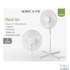 Kép 4/4 - NORDIC HOME FT-530  41cm állóventilátor, 3 év garancia, teljesítmény: 50W,  oszcilláló, 3 sebesség fokozat, dönthető
