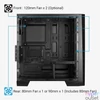 Kép 2/3 - Aerocool Cylon Mini RGB Window Black gépház
