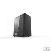Kép 2/6 - AIO Zephyr Tempered Glass Black gépház