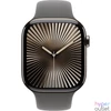 Kép 2/2 - Apple Watch S10 Cellular 46mm Natural Titanium Case with Stone Grey Sport Band M/L okosóra