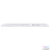 Kép 2/5 - Apple Magic Keyboard (2024) Touch ID and Numeric Keypad Bluetooth Keyboard White HU billentyűzet