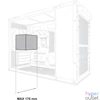 Kép 11/15 - Asus Prime AP201 Tempered Glass White gépház